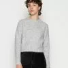 Even&Odd Damen Strickpullover - Mottled Grey