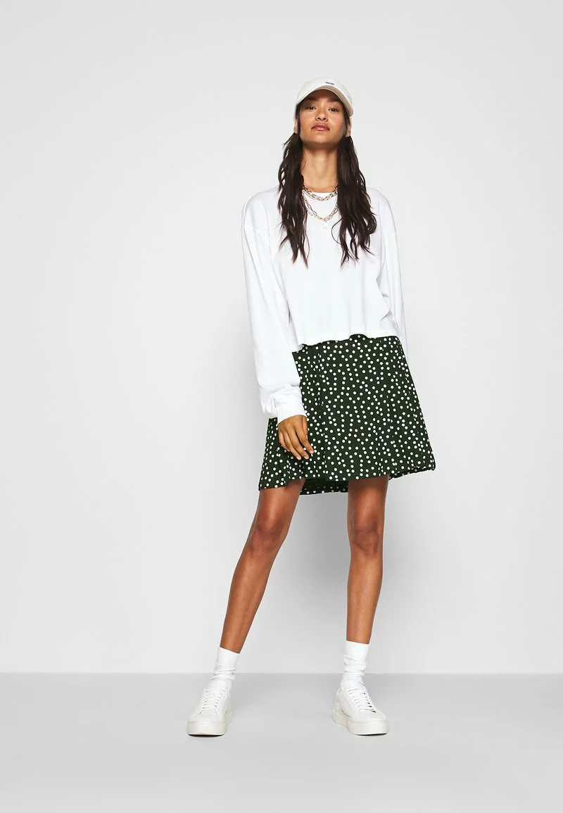 Even&Odd Damen A-Linien-Rock - White/green 4 Even&Odd Damen A-Linien-Rock - White/green – Bild 2