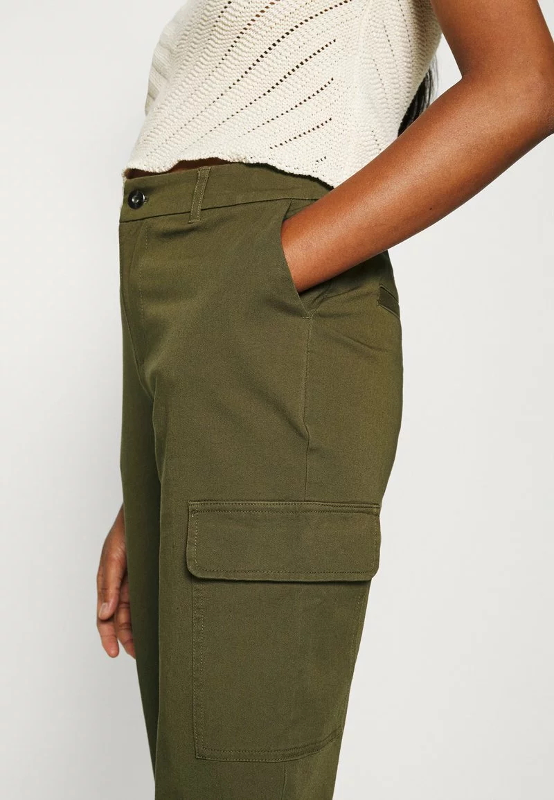 Even&Odd Damen Cargo Chino Pants - Stoffhose - Khaki 6 Even&Odd Damen Cargo Chino Pants - Stoffhose - Khaki – Bild 4