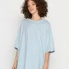 Even&Odd Damen T-Shirt Basic - Light Blue