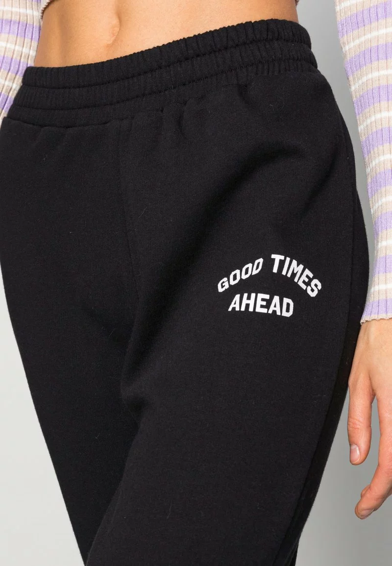 Even&Odd Damen Printed Loose Fit Joggers - Jogginghose - Black 7 Even&Odd Damen Printed Loose Fit Joggers - Jogginghose - Black – Bild 5