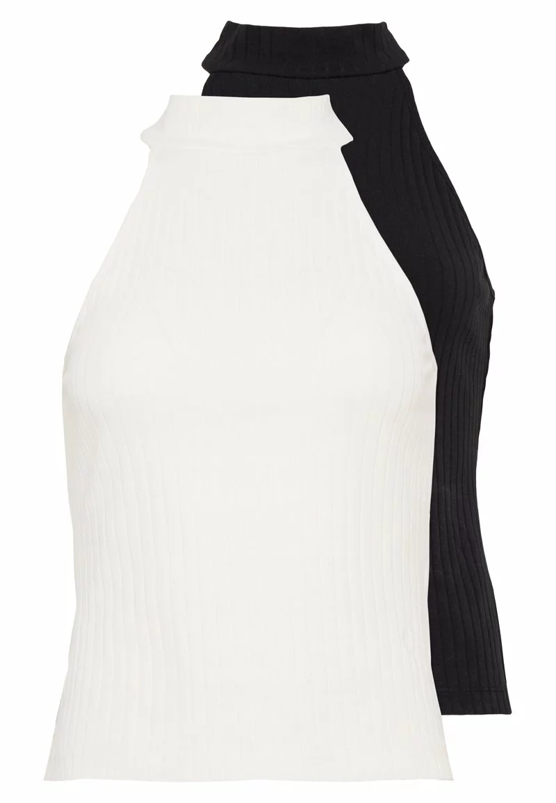 Even&Odd Damen 2 PACK - Top - Off-white/black 3 Even&Odd Damen 2 PACK - Top - Off-white/black