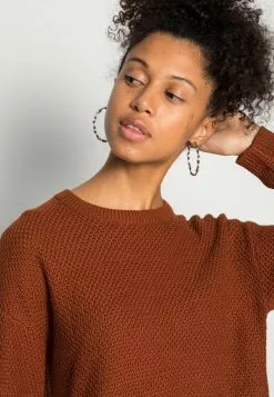 Even&Odd Damen CREWNECK JUMPER - Strickpullover - Brown -Even&Odd Verkäufe 2023 0b36fa4045f541e2bf30d2121845497d