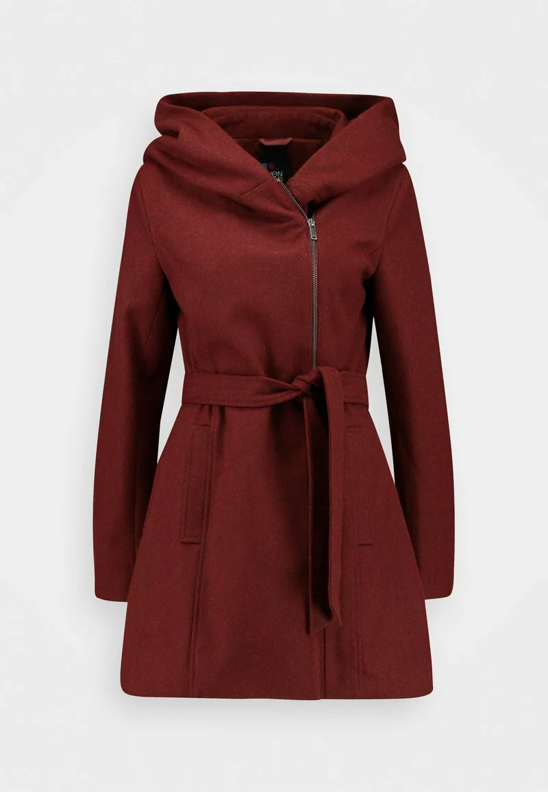 Even&Odd Damen Klassischer Mantel - Bordeaux 8 Even&Odd Damen Klassischer Mantel - Bordeaux – Bild 6