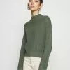 Even&Odd CROPPED MOCK NECK - Strickpullover - Green | Damen -Even&Odd Verkäufe 2023 10a21dc669de402e9b3e87c2e02439a0