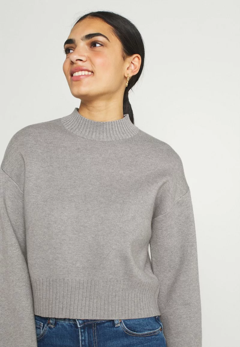 Even&Odd Damen Strickpullover - Mottled Grey 6 Even&Odd Damen Strickpullover - Mottled Grey – Bild 4