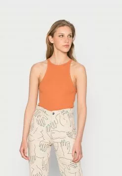 Even&Odd Damen Top - Black/orange -Even&Odd Verkäufe 2023 1215eb0857004045acb48619087774e9