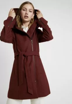 Even&Odd Damen Klassischer Mantel - Bordeaux
