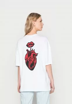 Even&Odd Damen T-Shirt Print - White