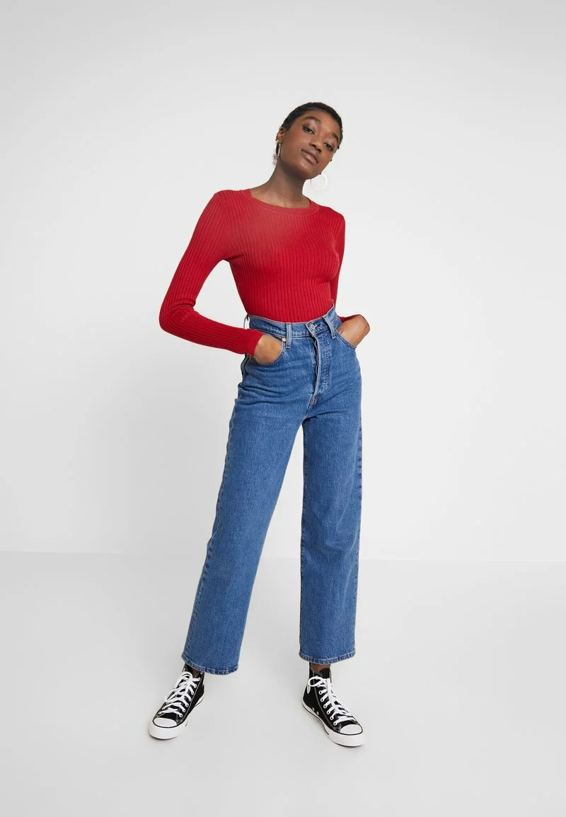 Even&Odd Damen Strickpullover - Dark Red 4 Even&Odd Damen Strickpullover - Dark Red – Bild 2