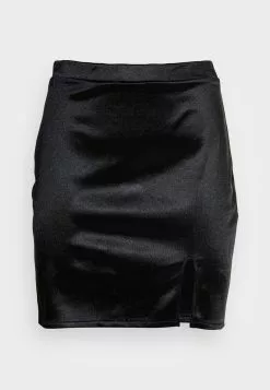 Even&Odd Damen BODYCON SKIRT WITH SLIT - Minirock - Black -Even&Odd Verkäufe 2023 1d6f7e097fe2467aad077932b61c1064