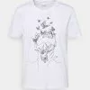 Even&Odd Damen T-Shirt Print - White