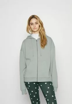 Even&Odd Damen OVERSIZED HOODED ZIP JACKET - Sweatjacke - Light Green