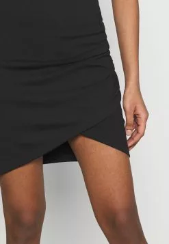 Even&Odd Damen Asymetric Overlap Wrap Mini High Waisted Skirt - Bleistiftrock - Black -Even&Odd Verkäufe 2023 2144edad3d204806879e6dde25fa2e0d