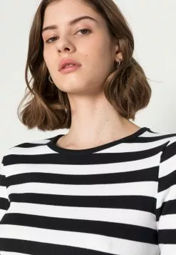 Even&Odd Damen Langarmshirt - Black/white -Even&Odd Verkäufe 2023 22115df5cd2240239db804c0700237da