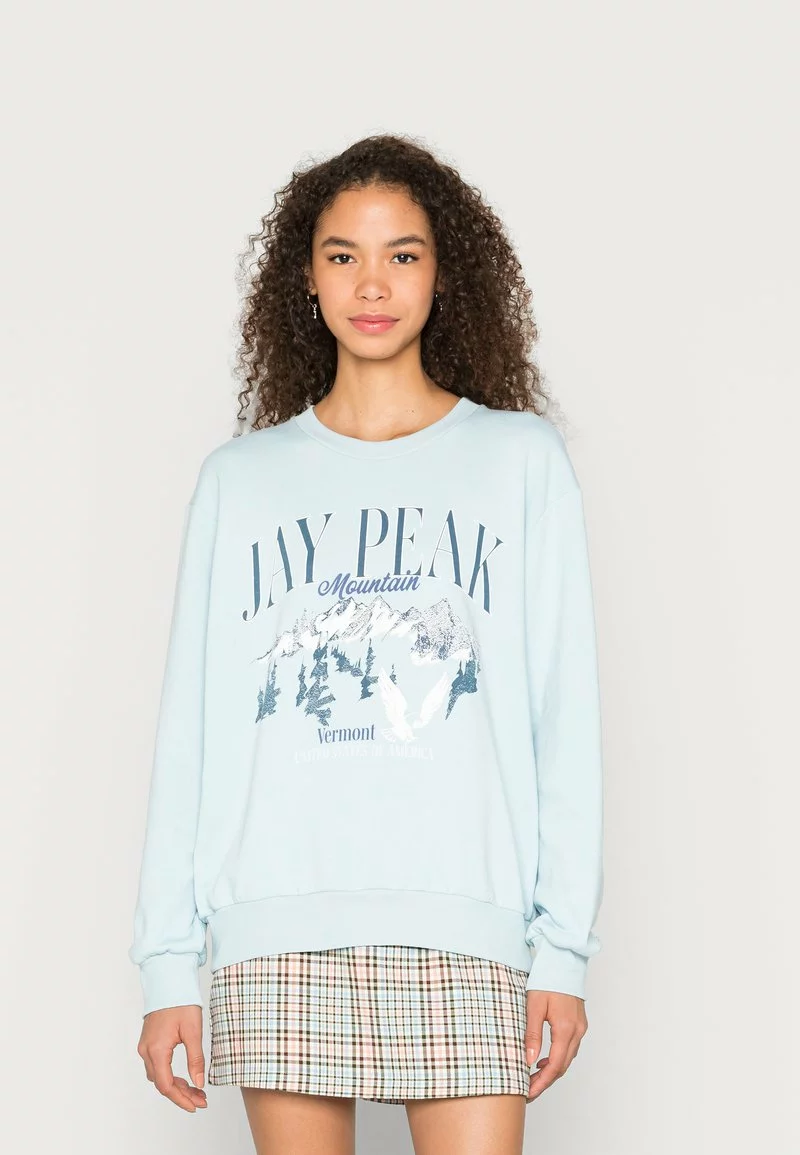 Even&Odd Damen PRINTED OVERSIZED - Sweatshirt - Light Blue 3 Even&Odd Damen PRINTED OVERSIZED - Sweatshirt - Light Blue