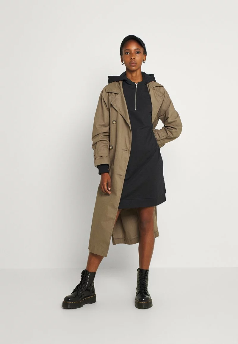 Even&Odd Casual Hooded Sweat Mini Dress - Freizeitkleid - Black | Damen 4 Even&Odd Casual Hooded Sweat Mini Dress - Freizeitkleid - Black | Damen – Bild 2