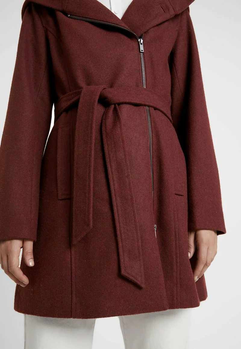 Even&Odd Damen Klassischer Mantel - Bordeaux 9 Even&Odd Damen Klassischer Mantel - Bordeaux – Bild 7