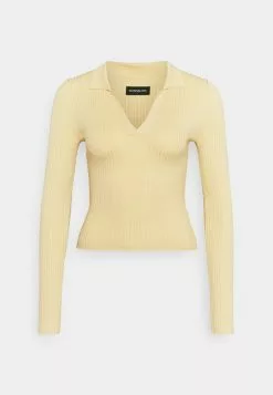 Even&Odd Damen Strickpullover - Light Yellow