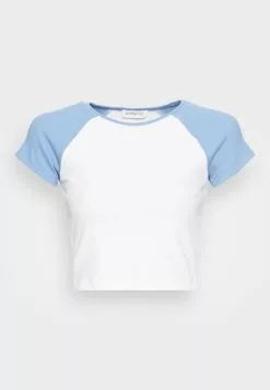 Even&Odd T-Shirt Basic - White Light Blue | Damen -Even&Odd Verkäufe 2023 2948b3a3d9774809822754072ec1567f