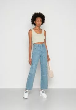 Even&Odd Damen 2 PACK - Top - Black/light Green