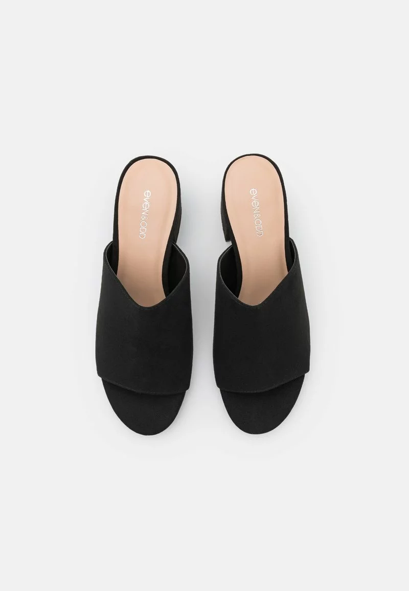 Even&Odd Damen Pantolette Hoch - Black 8 Even&Odd Damen Pantolette Hoch - Black – Bild 6