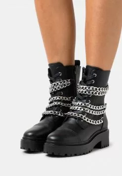 Even&Odd Damen Plateaustiefelette - Black