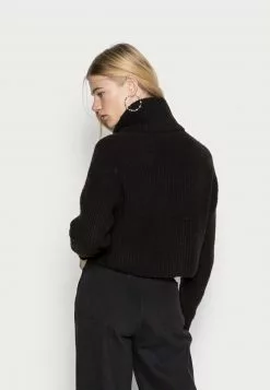 Even&Odd Damen CROPPED LOOSE TURTLENECK - Strickpullover - Black -Even&Odd Verkäufe 2023 310fa4007902475b9031b2e47abc2403