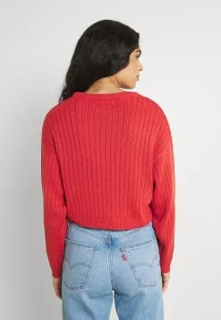 Even&Odd Damen CROPPED LOOSE CABLE JUMPER - Strickpullover - Light Red -Even&Odd Verkäufe 2023 31af442f41b34c84868b664b5392d77f
