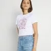 Even&Odd T-Shirt Print - White | Damen