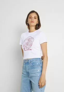 Even&Odd T-Shirt Print - White | Damen