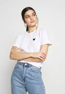 Even&Odd 2PACK - T-Shirt Basic - White/black | Damen -Even&Odd Verkäufe 2023 36e456081f7c4842a7461469375448bb