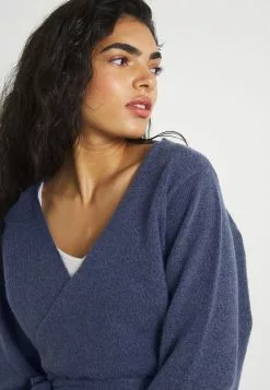 Even&Odd Damen WICKELJACKE - Strickjacke - Blue-grey -Even&Odd Verkäufe 2023 3a669888d75a4406aa607799ff2adaa4
