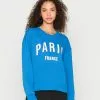 Even&Odd Damen PRINTED LOOSE FIT - Sweatshirt - Blue