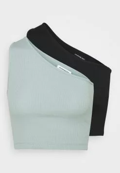 Even&Odd 2 PACK - Top - Black/green | Damen -Even&Odd Verkäufe 2023 3b643e9df8e54210bccea3e2e273077d