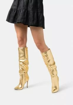 Even&Odd Damen High Heel Stiefel - Gold