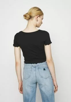 Even&Odd Damen T-Shirt Basic - Black -Even&Odd Verkäufe 2023 3db40cef792d4f498b18fdc8e61ac458