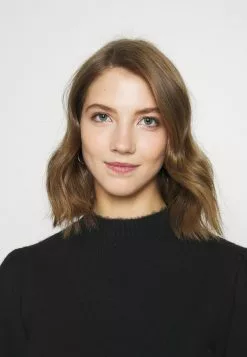 Even&Odd Damen PUFF SLEEVE JUMPER - Strickpullover - Black -Even&Odd Verkäufe 2023 3eb3a6d341fd4459bbcf549d59ceaaca