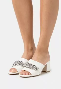 Even&Odd Damen Pantolette Hoch - White