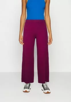 Even&Odd Damen Stoffhose - Dark Purple