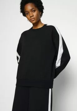 Even&Odd Damen OVERSIZED SWEATSHIRT WITH STRIPE - Sweatshirt - Black -Even&Odd Verkäufe 2023 455979d41774411c90fa0ce5c54d0e79