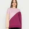 Even&Odd Damen Sweatshirt - Beige/pink/bordeaux
