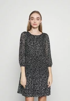 Even&Odd Damen Freizeitkleid - Black/white/yellow