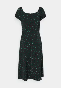 Even&Odd Damen Freizeitkleid - Black/green -Even&Odd Verkäufe 2023 48bab44fa30143969019d3cfa5f07778
