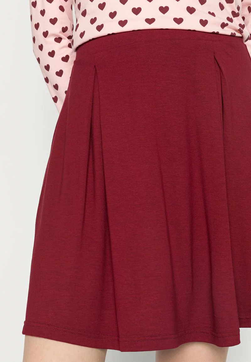 Even&Odd Damen A-Linien-Rock - Dark Red 7 Even&Odd Damen A-Linien-Rock - Dark Red – Bild 5