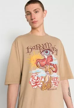 Even&Odd Unisex T-Shirt Print - Brown -Even&Odd Verkäufe 2023 4f887854dc5f4b32ab60ac693a5125ad