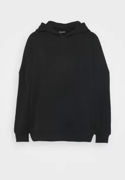 Even&Odd Damen HOODIE LONG WITHOUT DRAWCORD AND POCKET - Kapuzenpullover - Black -Even&Odd Verkäufe 2023 52198e5db4404c0f8de006564c1b3c01