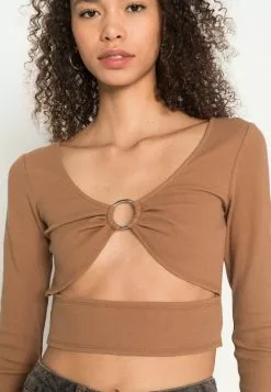 Even&Odd Damen Langarmshirt - Brown -Even&Odd Verkäufe 2023 56a06714e1b34f4da9327c840fe3aa3b