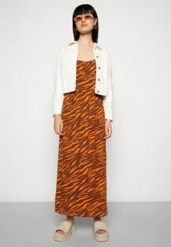 Even&Odd Damen Maxikleid - Orange/brown -Even&Odd Verkäufe 2023 598d363ba7874a1a9d68d79929a32be5