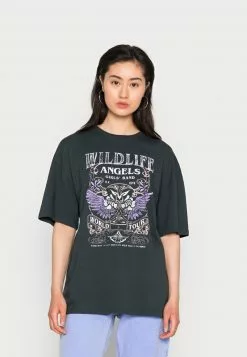 Even&Odd Damen T-Shirt Print - Black